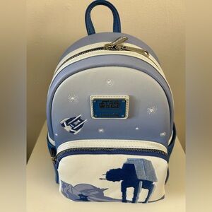 Star Wars Loungefly woman mini  Backpack nwt- Blue and White